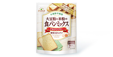 「ダイズラボ 大豆粉と米粉の食パンミックス」が特許を取得しました。
