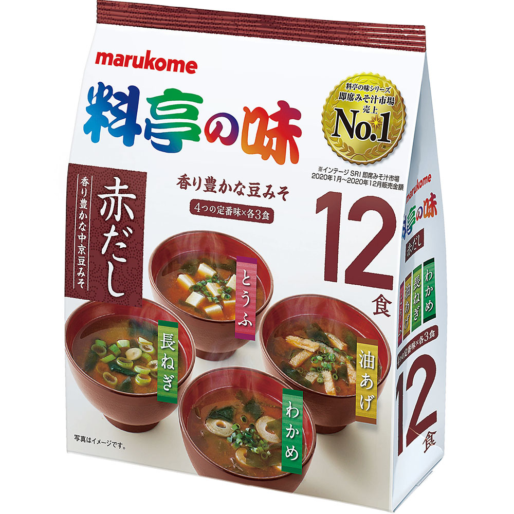 料亭の味みそ汁 赤だし 12食 マルコメ