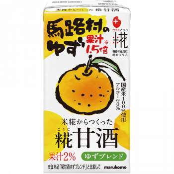 プラス糀 糀甘酒LL 馬路村ゆず果汁1.5倍