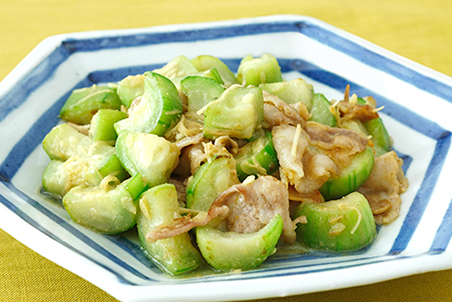 へちまと豚肉のみそ炒め レシピ マルコメ