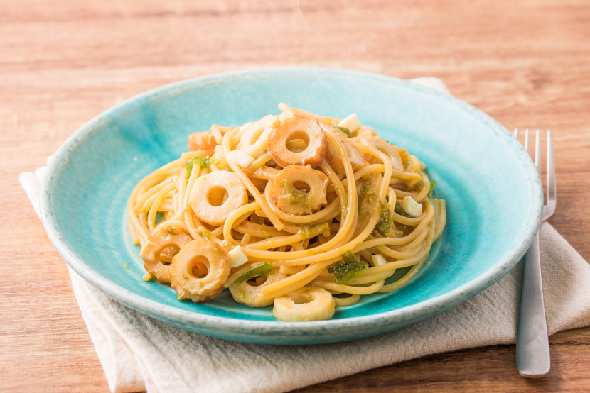 【即席みそ汁活用術】あおさとちくわの磯辺パスタ