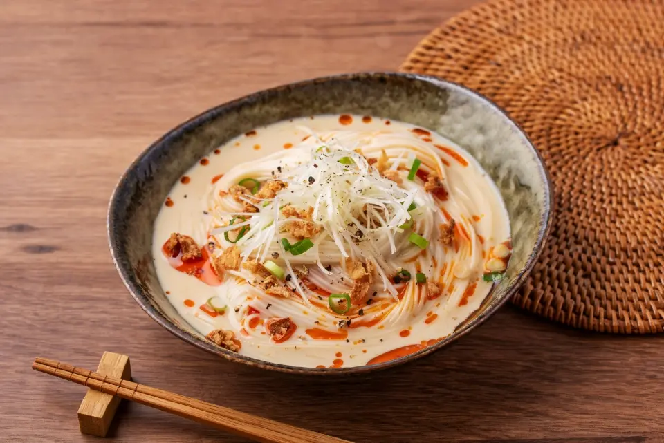 ピリ辛冷や汁そうめん