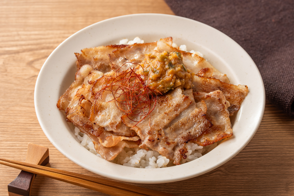 ねぎ味噌豚丼