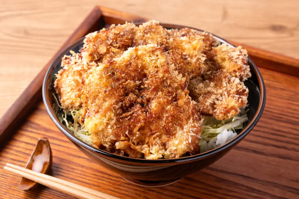 大豆のお肉のソースカツ丼