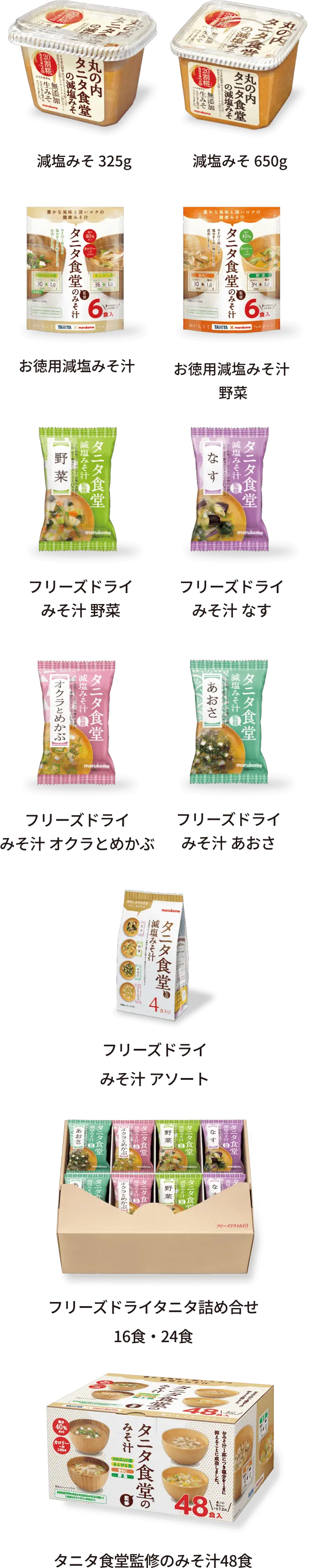 対象商品タニタ食堂監修シリーズ